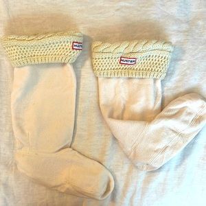 Hunter Boots White Sock